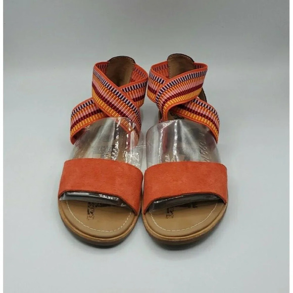 Sorel Women’s Size 6 Ella orange Ankle Scrappy Sandals New - Picture 3 of 13